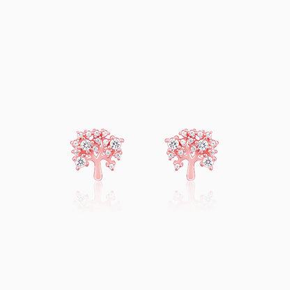 Anushka Sharma Rose Gold Tree of life Earrings