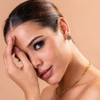 Turquoise Titanium Stud Earrings