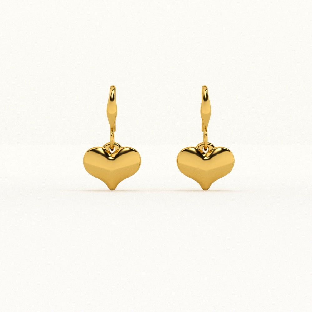 Dangling Heart Earrings