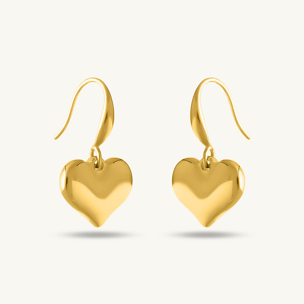 Dangling Heart Earrings