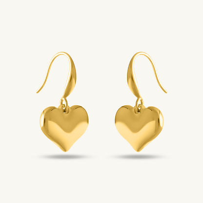 Dangling Heart Earrings