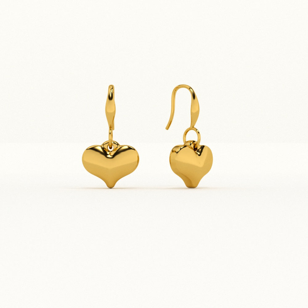 Dangling Heart Earrings
