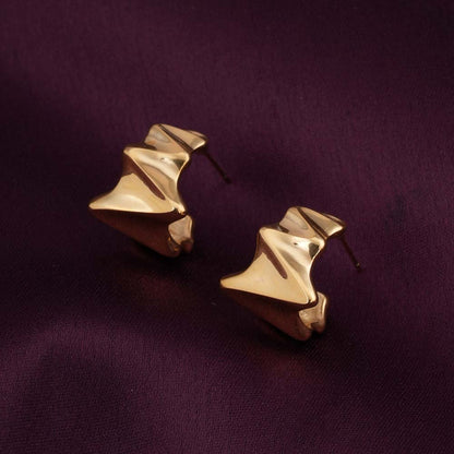 Geometric C Hoop Earrings
