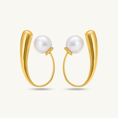Pearl Hook Earrings