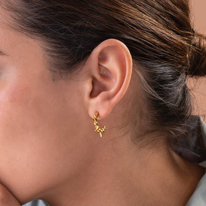 Soft Spikes Hoop Earrings