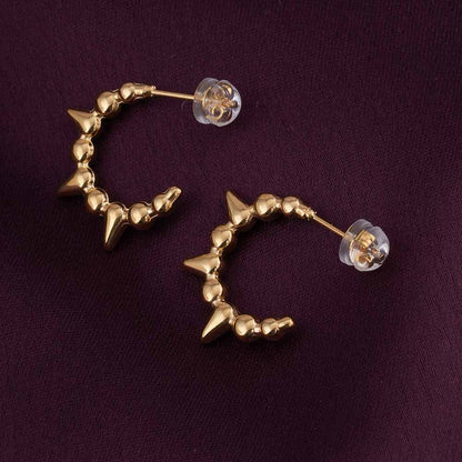 Soft Spikes Hoop Earrings
