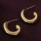 Cursive C Hoop Earrings