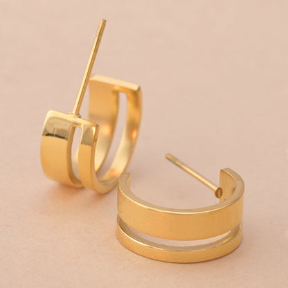 Slot Hoop Earrings
