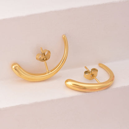 Tapering Lobe Earrings