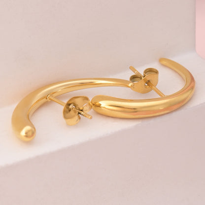 Tapering Lobe Earrings