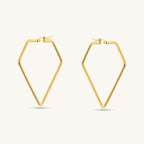 Diamond Shape Hoops