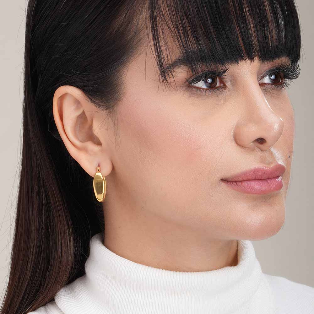 Golden Origami Earrings