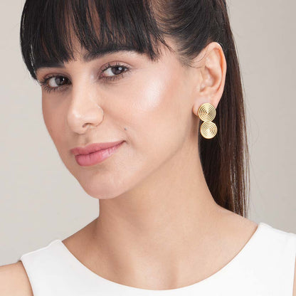 Gilded Coil Earrings