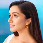 Beads of Joy Chain Bracelet & Golden Hexagon Earrings Combo Set