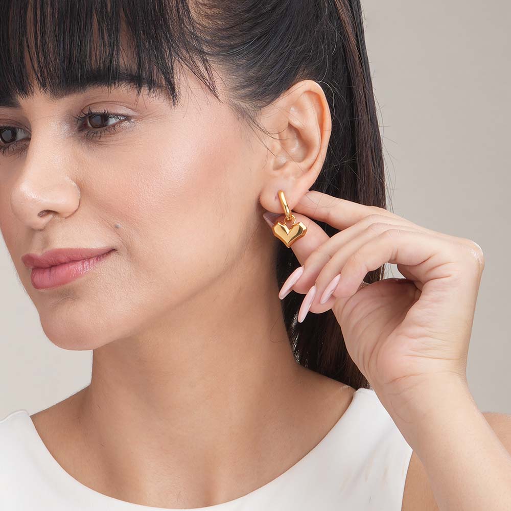 Peripheral Heart Earrings