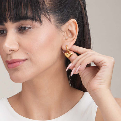 Peripheral Heart Earrings