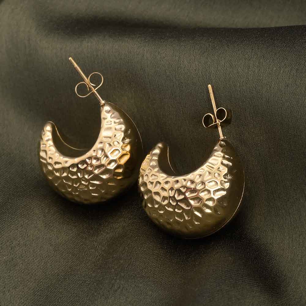 Hammered Dome Earrings
