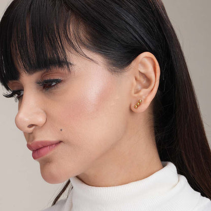 Linear Beaded Earrings