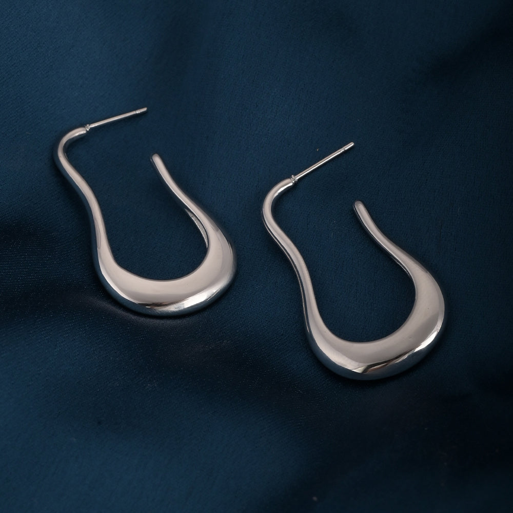 Lunar Curve Dangler Earrings