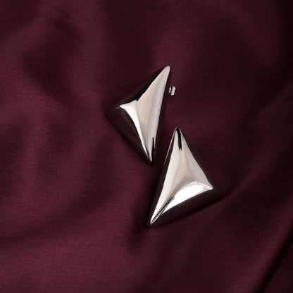 Sleek Triangle Stud Earrings