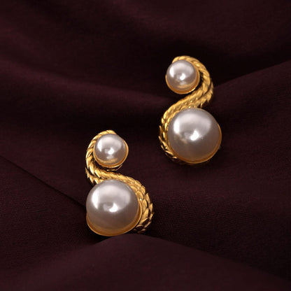 Enchantress Pearl Stud Earrings