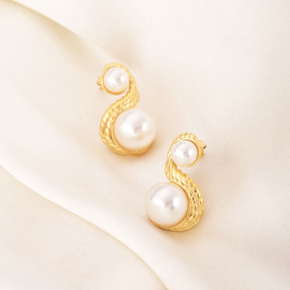 Enchantress Pearl Stud Earrings