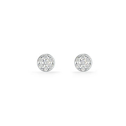 Lustrous Bouquet 9KT Gold Lab Grown Diamond Stud Earring