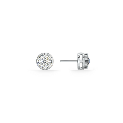 Lustrous Bouquet 9KT Gold Lab Grown Diamond Stud Earring