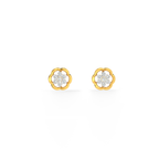 Blooms 9KT Gold Lab Grown Diamond Stud Earring