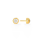 Blooms 9KT Gold Lab Grown Diamond Stud Earring