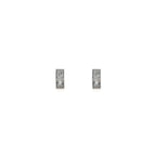 Chic Linear Sparkle 9KT Gold Lab Grown Diamond Earring