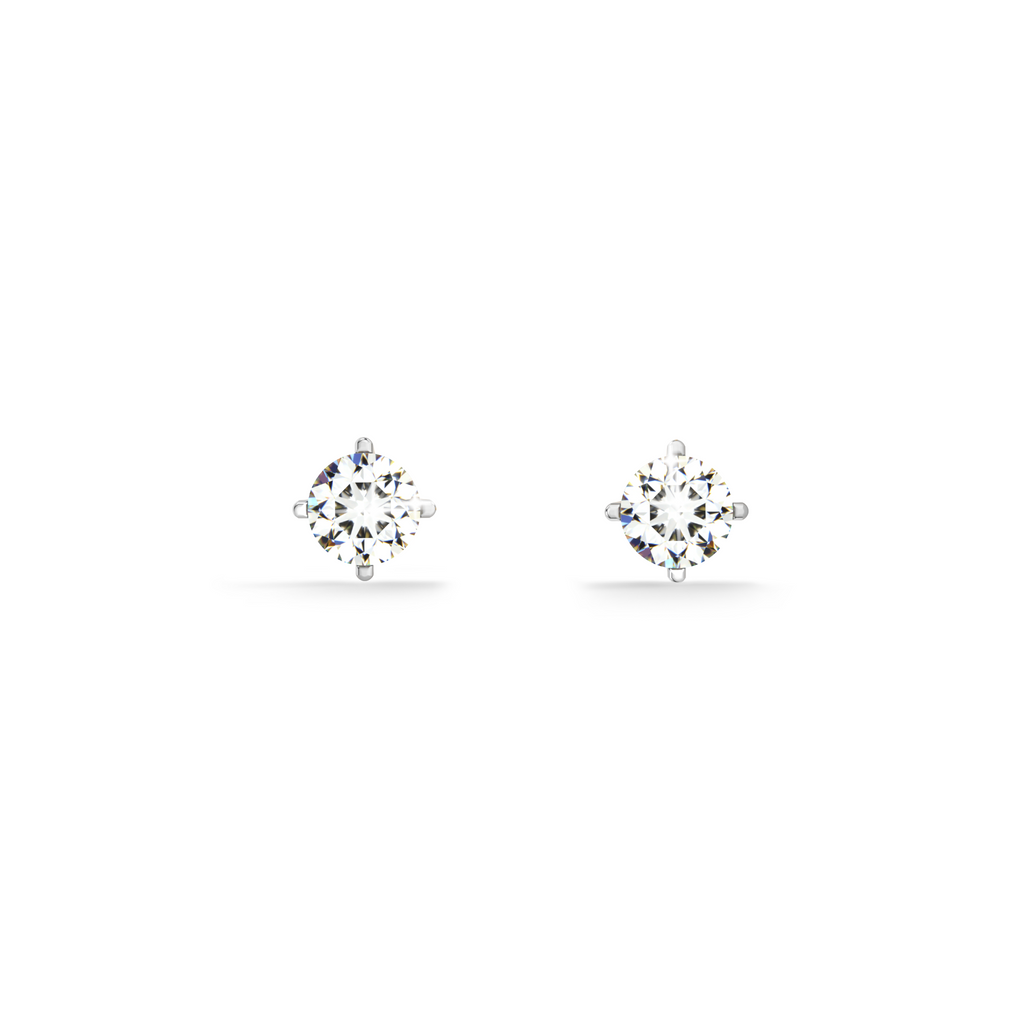 Crystal Peak 9KT Gold Lab Grown Diamond Stud Earring