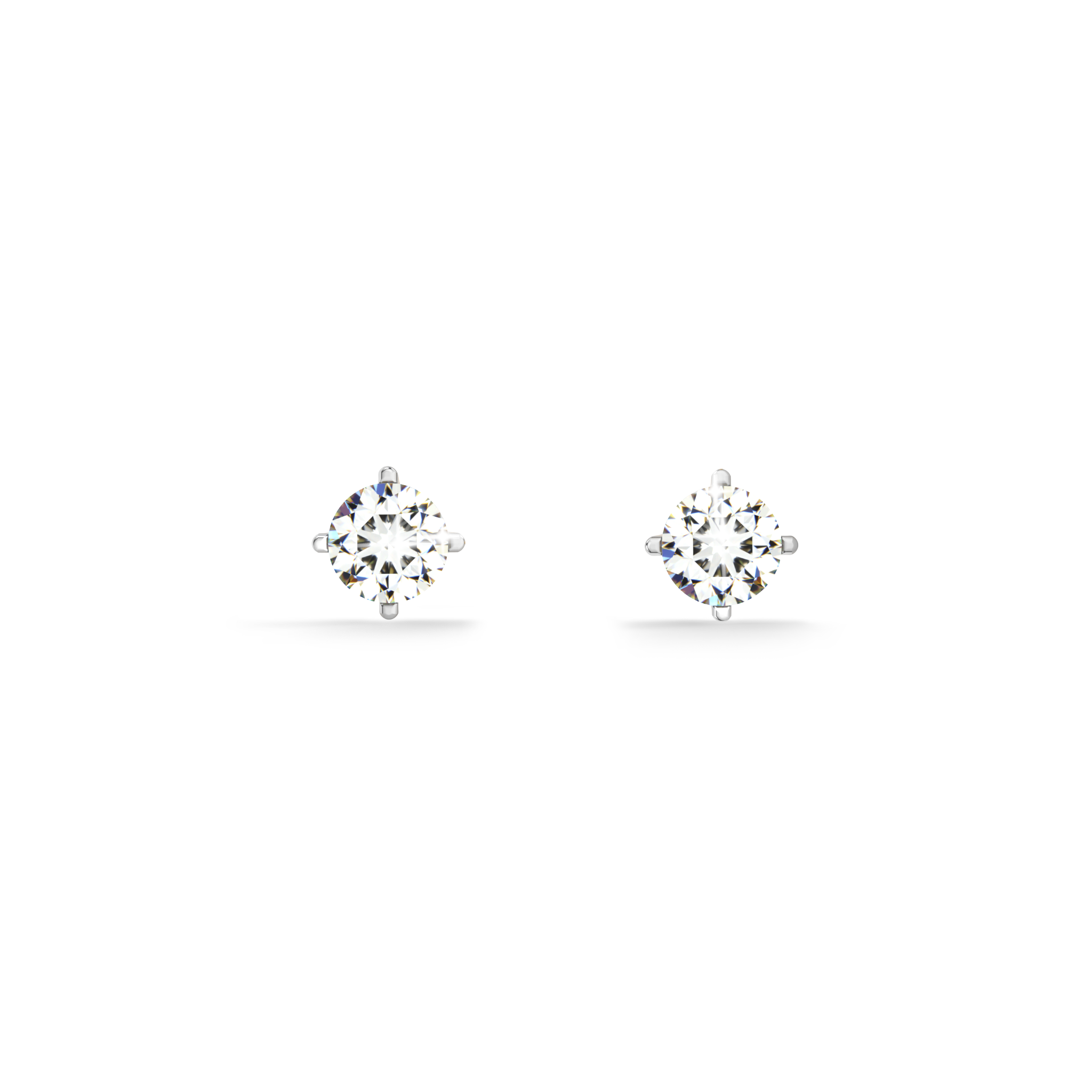 Crystal Peak 9KT Gold Lab Grown Diamond Stud Earring