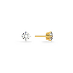 Crystal Peak 9KT Gold Lab Grown Diamond Stud Earring