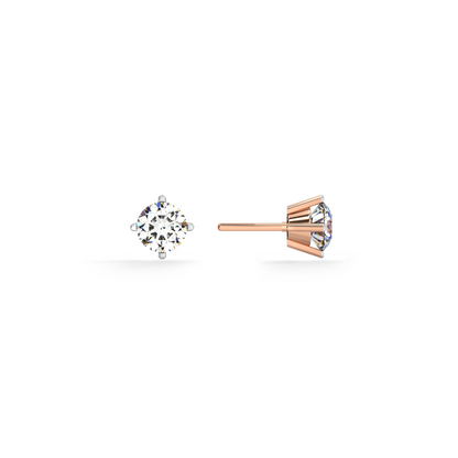 Crystal Peak 9KT Gold Lab Grown Diamond Stud Earring