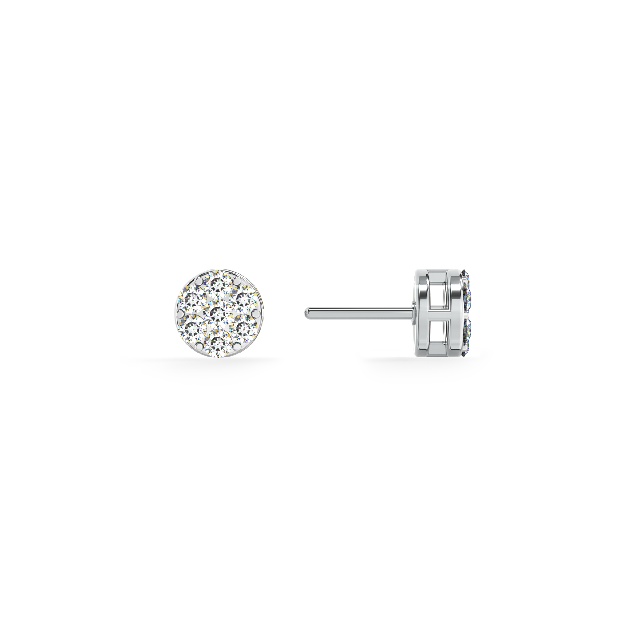 Bloom 9KT Gold Lab Grown Diamond Stud Earring