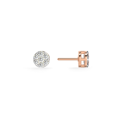 Bloom 9KT Gold Lab Grown Diamond Stud Earring