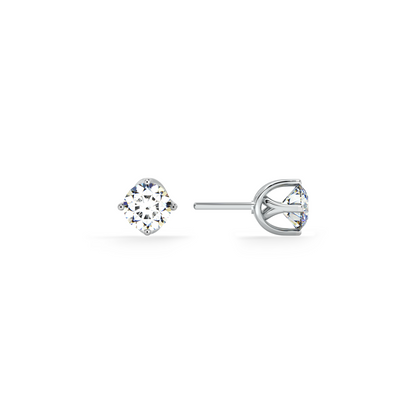 Regal Petal Halo 9KT Gold Lab Grown Diamond Stud Earring