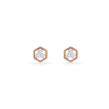 Sweethex 9KT Gold Lab Grown Diamond Stud Earring