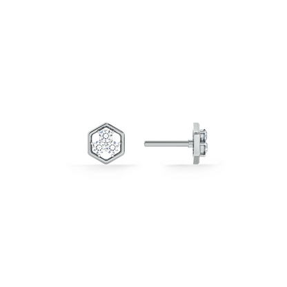 Sweethex 9KT Gold Lab Grown Diamond Stud Earring