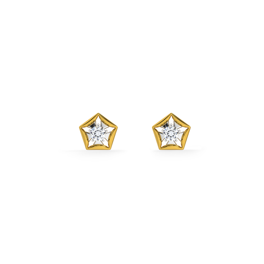 Starvault 9KT Gold Lab Grown Diamond Stud Earring