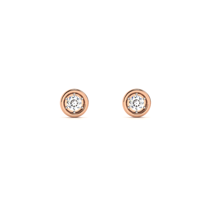 Sculpt 9KT Gold Lab Grown Diamond Stud Earring