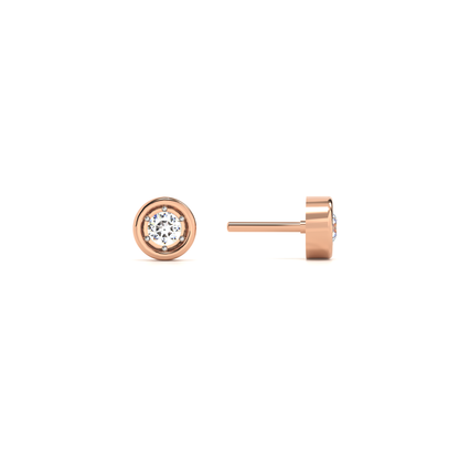 Sculpt 9KT Gold Lab Grown Diamond Stud Earring