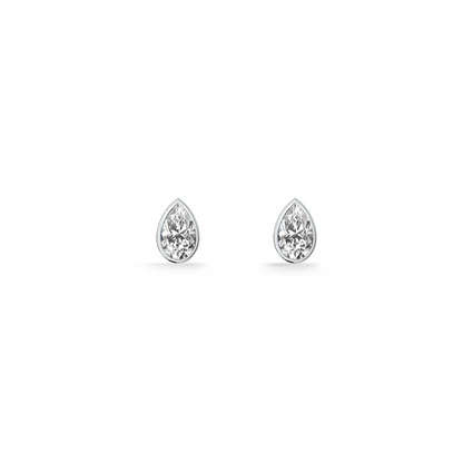 Teardrop 9KT Gold Lab Grown Diamond Stud Earring
