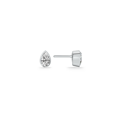 Teardrop 9KT Gold Lab Grown Diamond Stud Earring