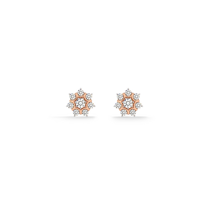 Florette 9KT Gold Lab Grown Diamond Stud Earring