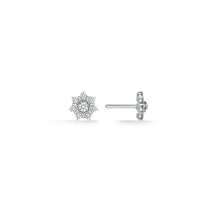 Florette 9KT Gold Lab Grown Diamond Stud Earring