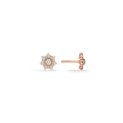 Florette 9KT Gold Lab Grown Diamond Stud Earring