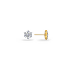 Blossom Base 9KT Gold Lab Grown Diamond Stud Earring