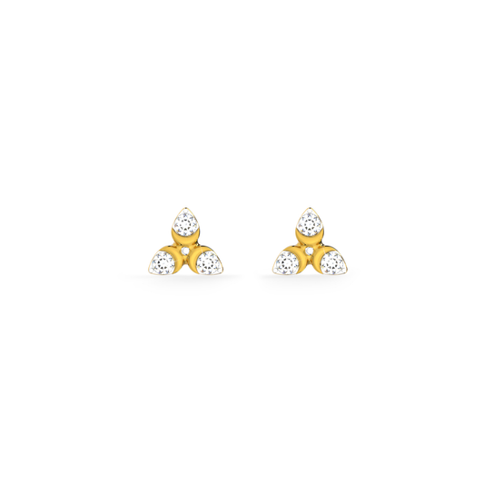 Starcore 9KT Gold Lab Grown Diamond Stud Earring